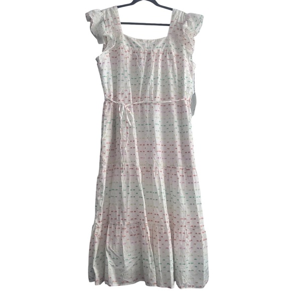 DRAPER JAMES RSVPโข Print Midi Sun Dress Size XL 100% Cotton with Pockets - Picture 3 of 9